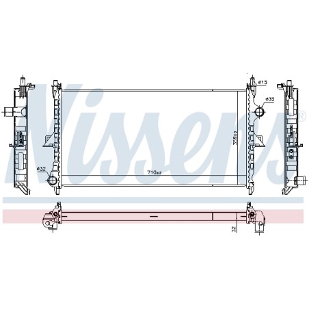 Radiateur Refroidissement Moteur Pour Peugeot 407 508 I Citroën C5 III C6