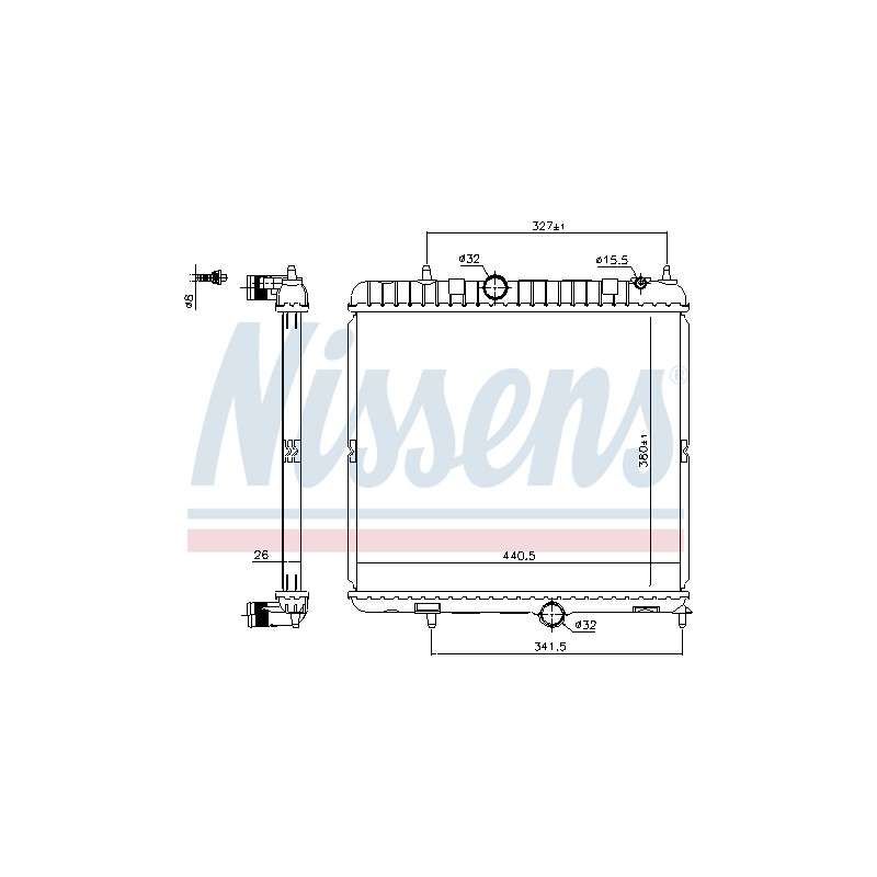 Radiateur Refroidissement Moteur Pour Peugeot 3008 Citroën DS5 DS DS5