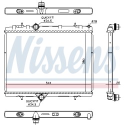 Radiateur Refroidissement Moteur Pour Peugeot Citroën DS 1610824180 9800482380