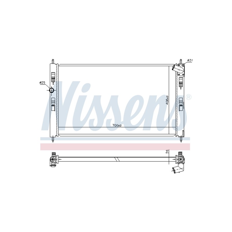 Radiateur Refroidissement Moteur Pour Peugeot 4008 Citroën Mitsubishi 1350A763