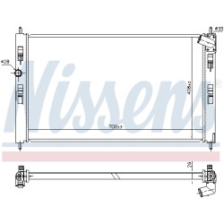 Radiateur Refroidissement Moteur Pour Peugeot 4008 Citroën Mitsubishi 1350A764