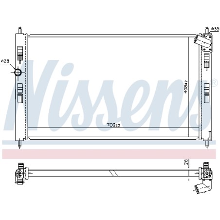 Radiateur Refroidissement Moteur Pour Peugeot 4008 Citroën Mitsubishi 1350A764