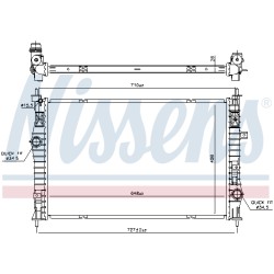 Radiateur Refroidissement Moteur Pour Peugeot 308 II Opel Fiat Toyota 1609961580