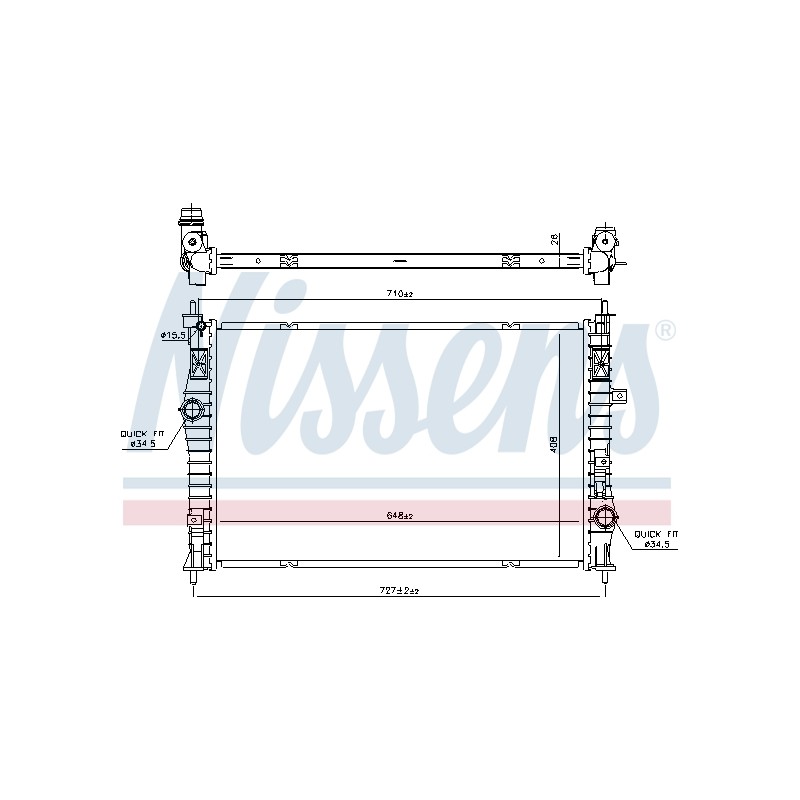 Radiateur Refroidissement Moteur Pour Peugeot 308 II Opel Fiat Toyota 1609961580