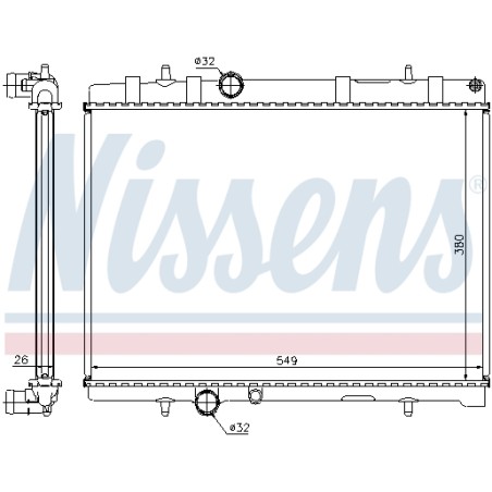 Radiateur Refroidissement Moteur Pour Peugeot 407 2008 I Citroën C5 II III