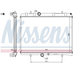 Radiateur Refroidissement Moteur Pour Peugeot Citroën DS 1333.08 1330Y5 1330W2