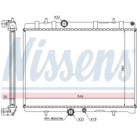 Radiateur Refroidissement Moteur Pour Peugeot 407 4008 Citroën C4 Aircross C5