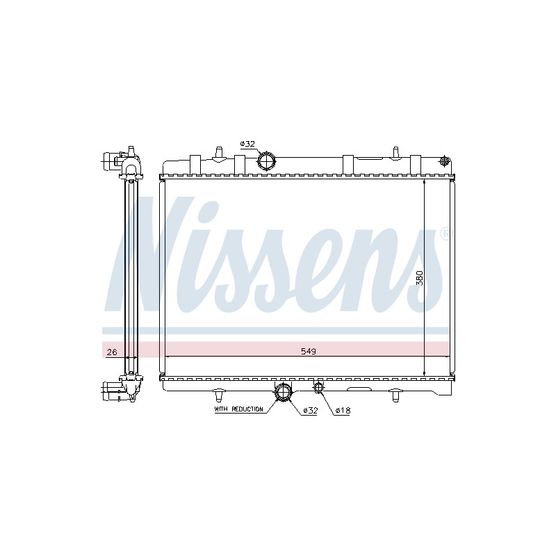 Radiateur Refroidissement Moteur Pour Peugeot 407 4008 Citroën C4 Aircross C5