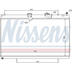 Radiateur Refroidissement Moteur Pour Peugeot 407 607 Citroën C5 III C6