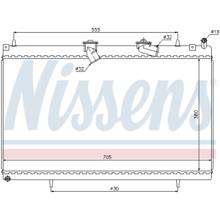 Radiateur Refroidissement Moteur Pour Peugeot 407 607 Citroën C5 III C6