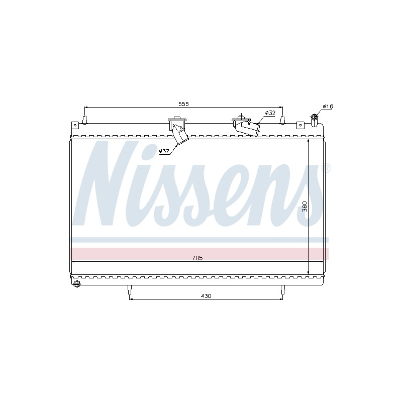 Radiateur Refroidissement Moteur Pour Peugeot 407 607 Citroën C5 III C6