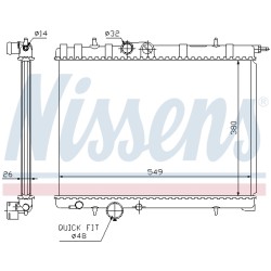 Radiateur Refroidissement Moteur Pour Peugeot 206 206+ 1330.59 1330.B2 1330.F2