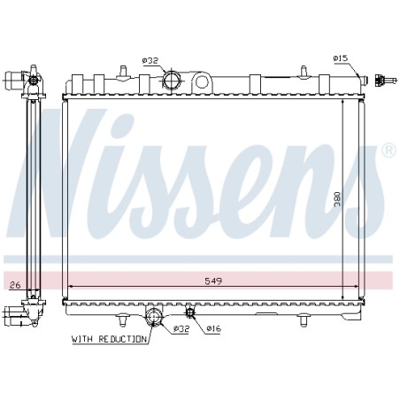 Radiateur Refroidissement Moteur Pour Peugeot 206 206+ 307 Citroën C4 I Xsara