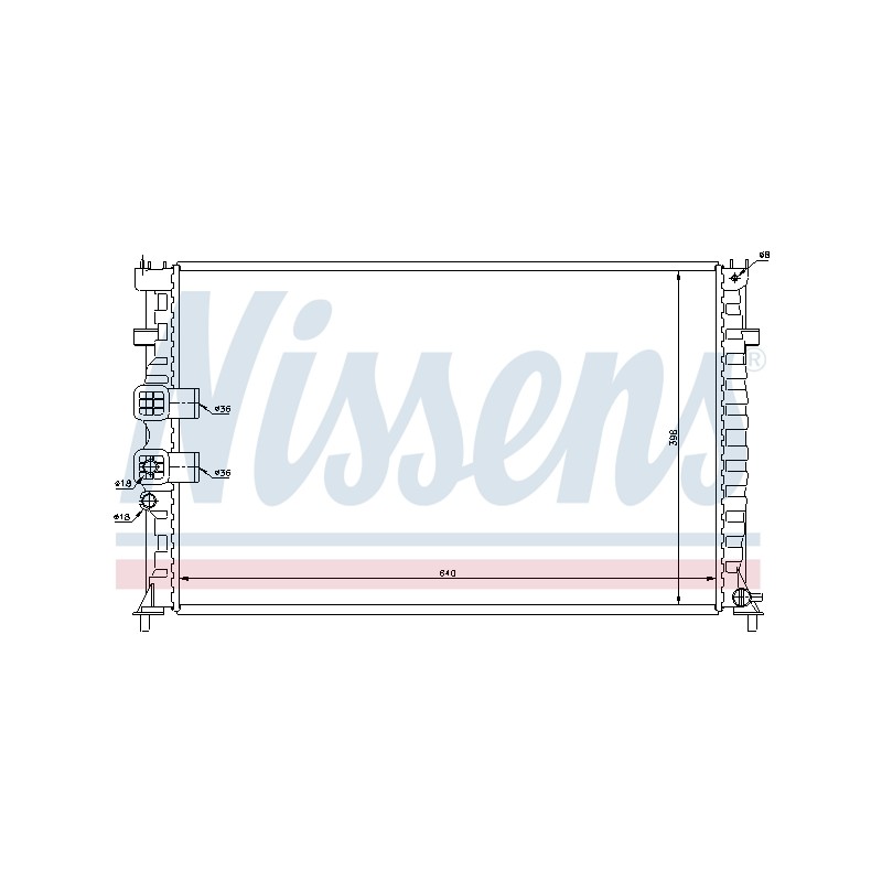 Radiateur Refroidissement Moteur Pour Peugeot 406 1330.61 1330.J0 1331.FP 1331FL