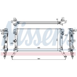 Radiateur Refroidissement Moteur Pour Renault Laguna III Latitude 214100005R