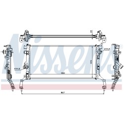 Radiateur Refroidissement Moteur Pour Renault Laguna III Latitude 214100004R