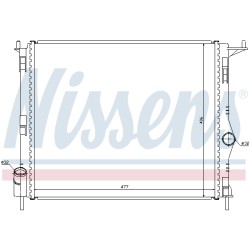 Radiateur Refroidissement Moteur Pour Renault Logan I Sandero Dacia Logan