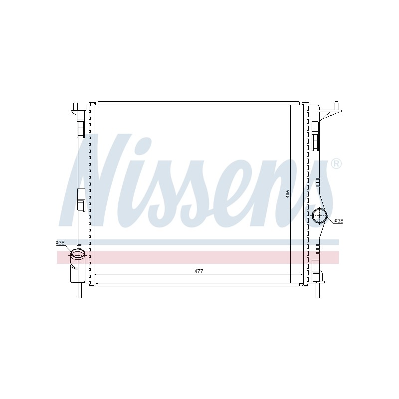 Radiateur Refroidissement Moteur Pour Renault Logan I Sandero Dacia Logan