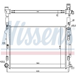Radiateur Refroidissement Moteur Pour Renault Kangoo 8200418329