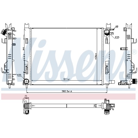 Radiateur Refroidissement Moteur Pour Renault Kaptur Lodgy Logan II Sandero
