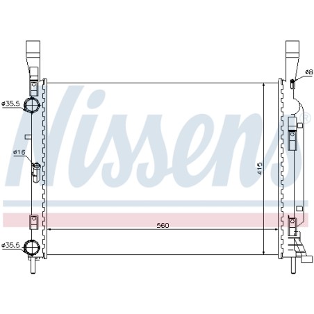 Radiateur Refroidissement Moteur Pour Renault Kangoo MERCEDES Citan 4155000002