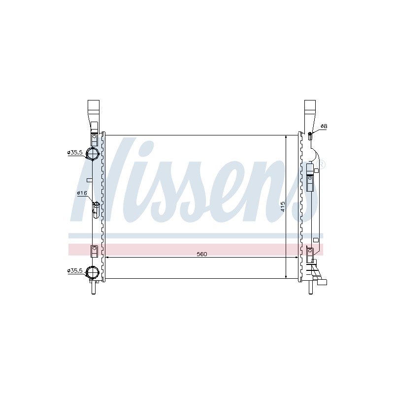 Radiateur Refroidissement Moteur Pour Renault Kangoo MERCEDES Citan 4155000002