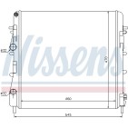 Radiateur Refroidissement Moteur Pour Nissan Kubistar 7711135540 8200072712