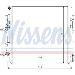 Radiateur Refroidissement Moteur Pour Nissan Kubistar 7711135540 8200072712