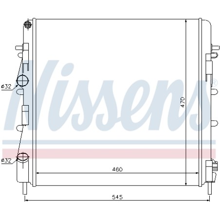 Radiateur Refroidissement Moteur Pour Nissan Kubistar 7711135540 8200072712