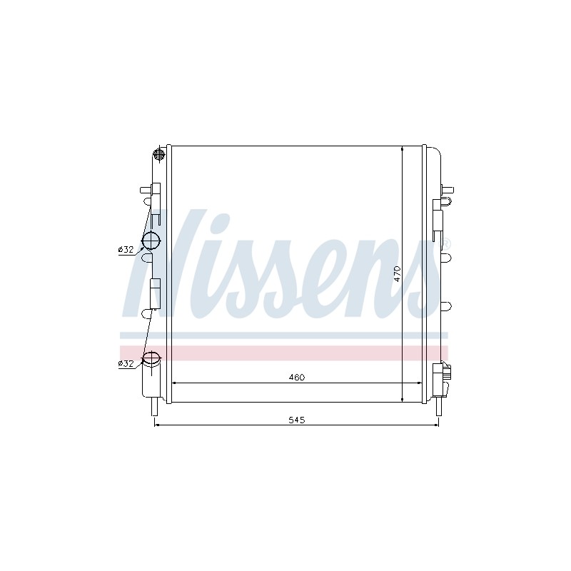 Radiateur Refroidissement Moteur Pour Nissan Kubistar 7711135540 8200072712