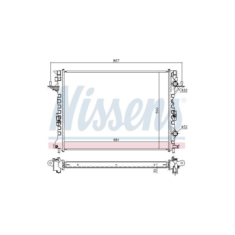 Radiateur Refroidissement Moteur Pour Renault Espace IV VELSatis 8200433512