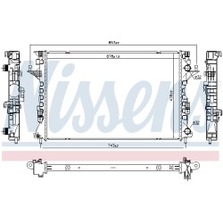 Radiateur Refroidissement Moteur Pour Renault Espace IV Laguna II 8200292771
