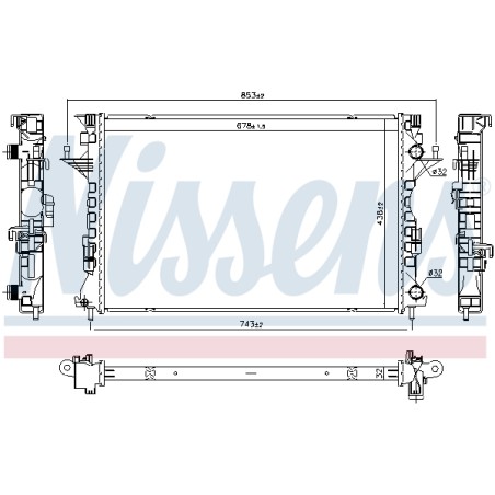 Radiateur Refroidissement Moteur Pour Renault Espace IV Laguna II 8200292771