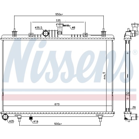 Radiateur Refroidissement Moteur Pour Renault Koleos I 21400-JY00A 214006645R