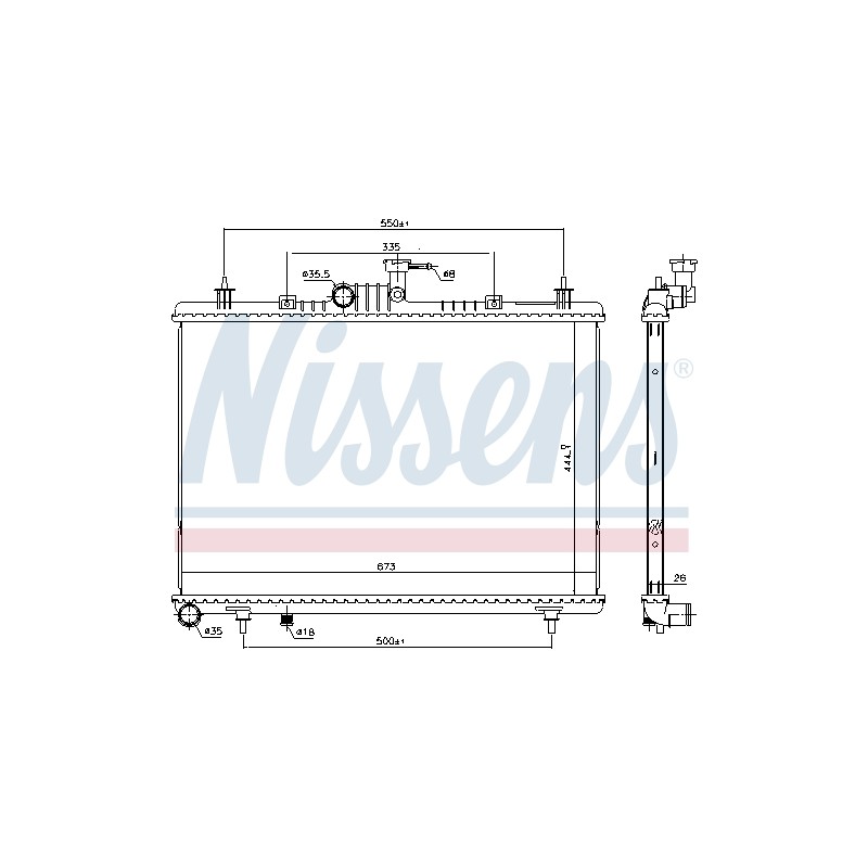 Radiateur Refroidissement Moteur Pour Renault Koleos I 21400-JY00A 214006645R
