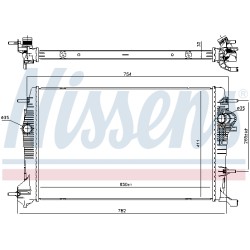 Radiateur Refroidissement Moteur Pour Renault Grand Scénic III 214100017R
