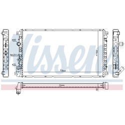 Radiateur Refroidissement Moteur Pour Renault Master II Nissan Interstar