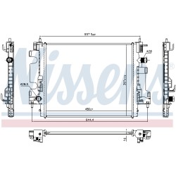 Radiateur Refroidissement Moteur Pour Renault Twingo III Smart Forfour Fortwo