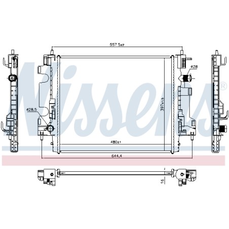 Radiateur Refroidissement Moteur Pour Renault Twingo III Smart Forfour Fortwo