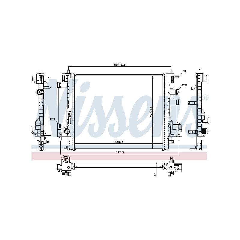 Radiateur Refroidissement Moteur Pour Renault Twingo III Smart Forfour Fortwo