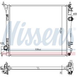 Radiateur Refroidissement Moteur Pour Renault Espace V Kadjar Nissan