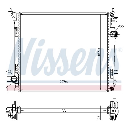 Radiateur Refroidissement Moteur Pour Renault Espace V Kadjar Nissan