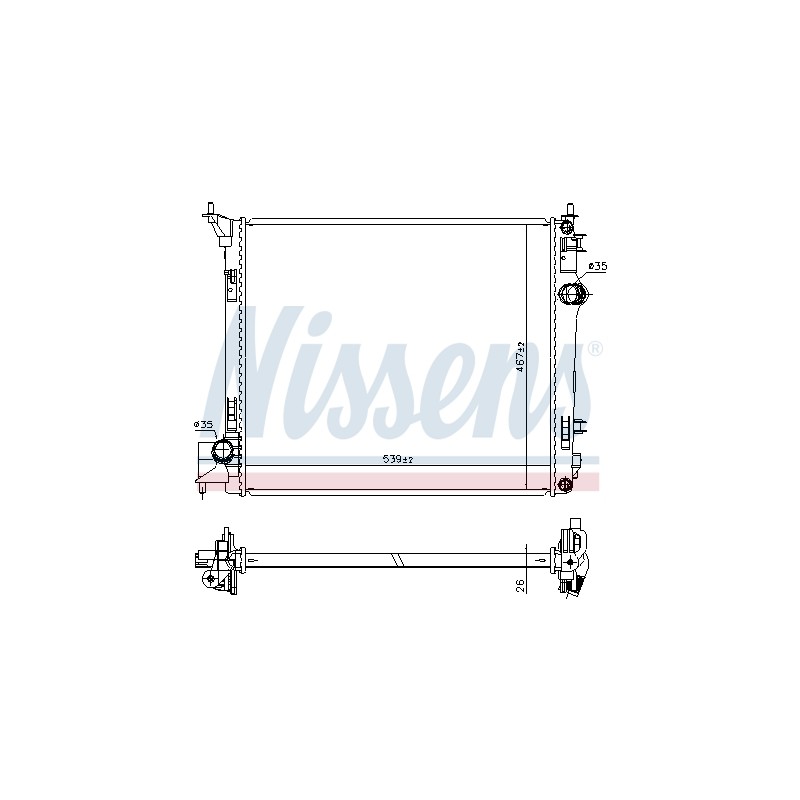 Radiateur Refroidissement Moteur Pour Renault Espace V Kadjar Nissan