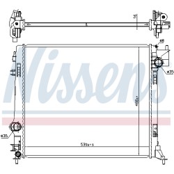 Radiateur Refroidissement Moteur Pour Renault Kadjar Nissan Qashqai II SUV Van