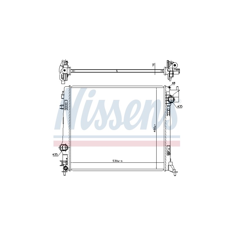 Radiateur Refroidissement Moteur Pour Renault Kadjar Nissan Qashqai II SUV Van
