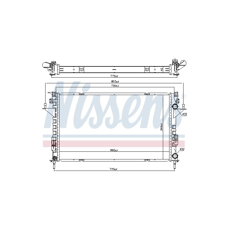 Radiateur Refroidissement Moteur Pour Renault Clio II Espace IV 7711134657