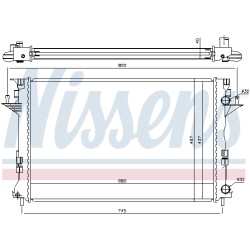 Radiateur Refroidissement Moteur Pour Renault Espace IV VELSatis 7701474241
