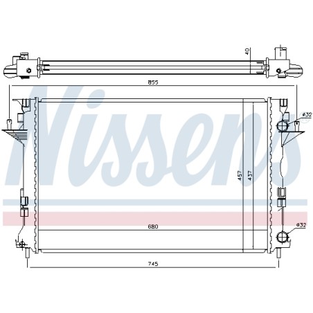 Radiateur Refroidissement Moteur Pour Renault Espace IV VELSatis 7701474241