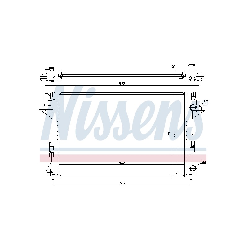 Radiateur Refroidissement Moteur Pour Renault Espace IV VELSatis 7701474241