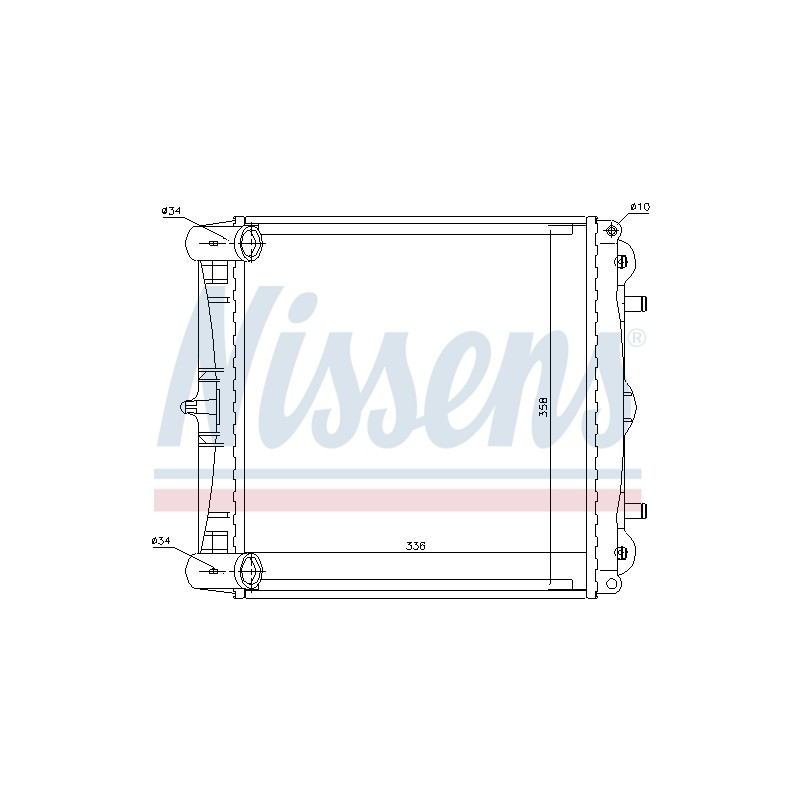 Radiateur Refroidissement Moteur Pour Porsche 911 Targa Boxster 996.106.131.51
